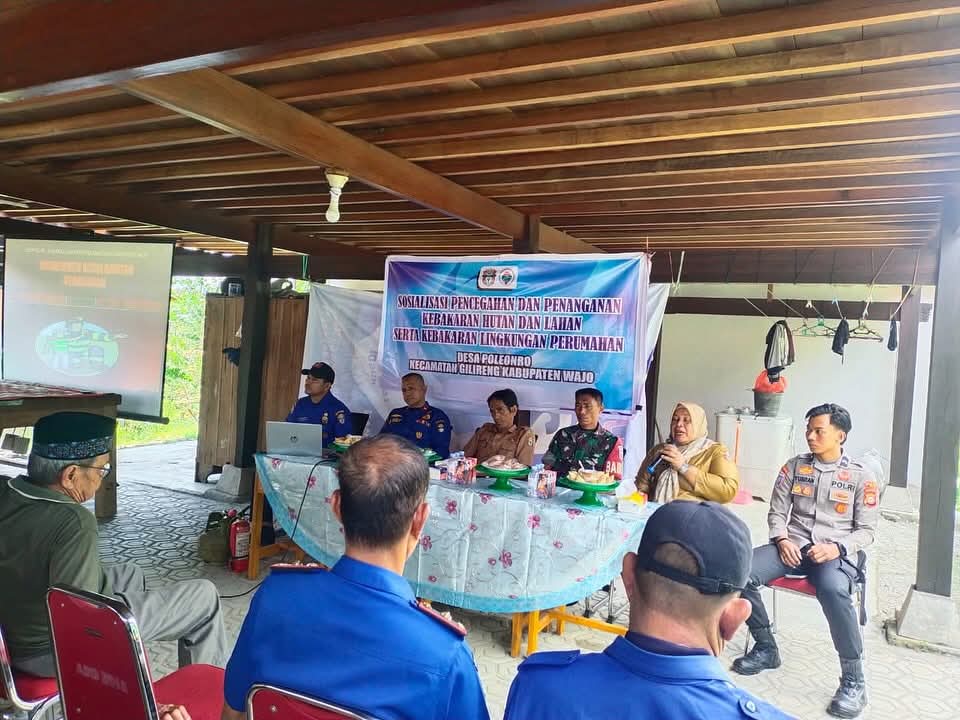 Pemerintah Desa Poleonro Gelar Sosialisasi Pencegahan dan Penanggulangan Kebakaran